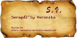 Seregély Veronika névjegykártya